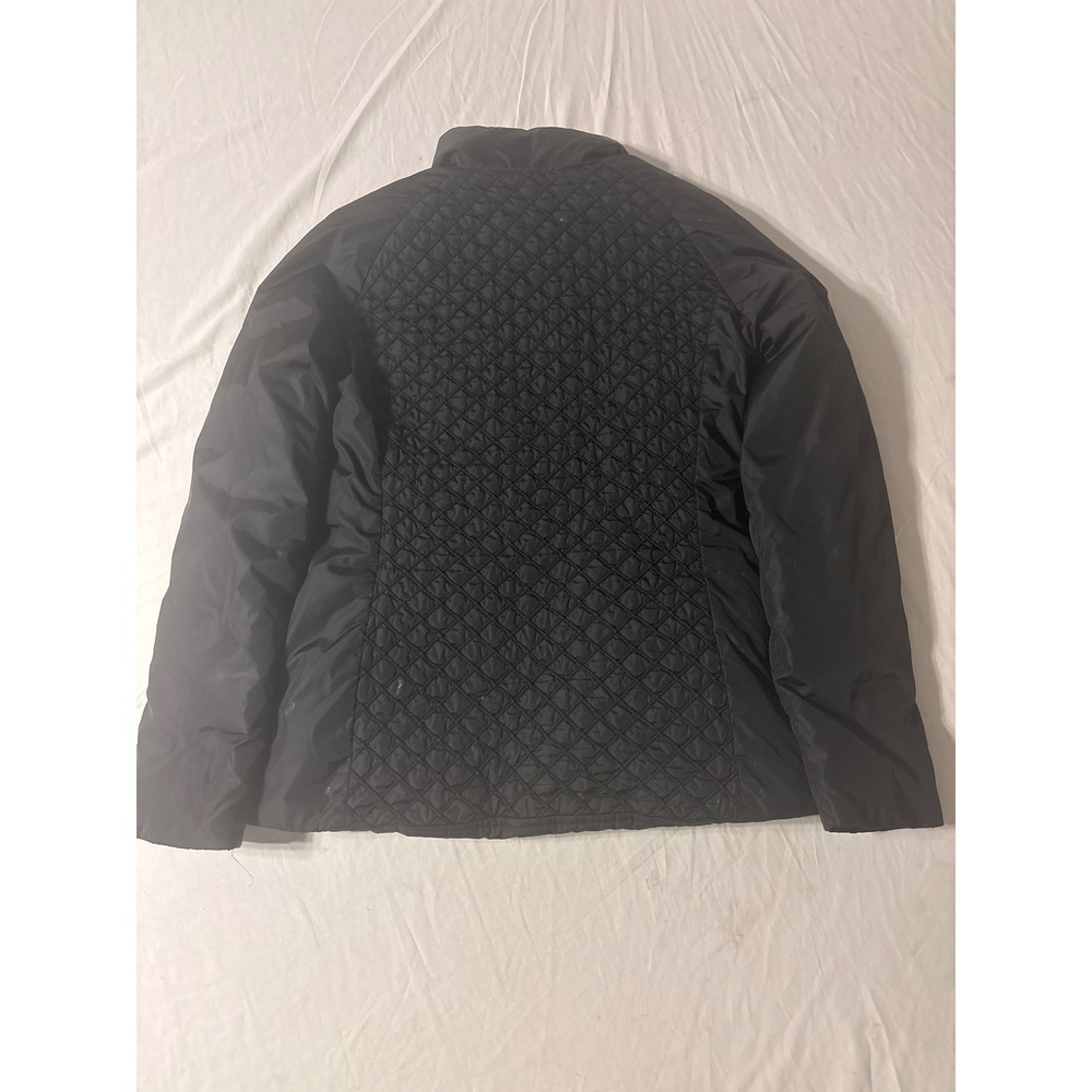 Post Card Puffer Jacket Womens Black Excellent Quilted Luxury Sportswear Italy - Picture 11 of 13